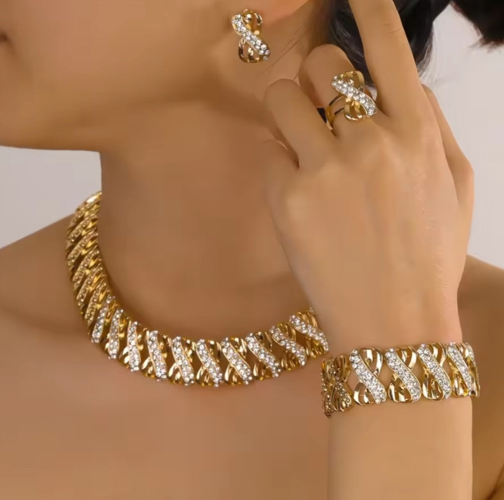Dubai African Gold plated Jewelry Set