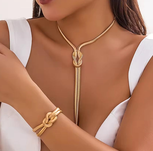 Tassle Choker & Bracelet