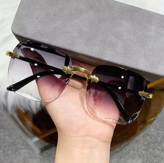 Square Rimless Sunglasses